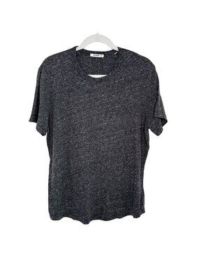 Buck Mason Heathered Grey Crewneck T-Shirt, M